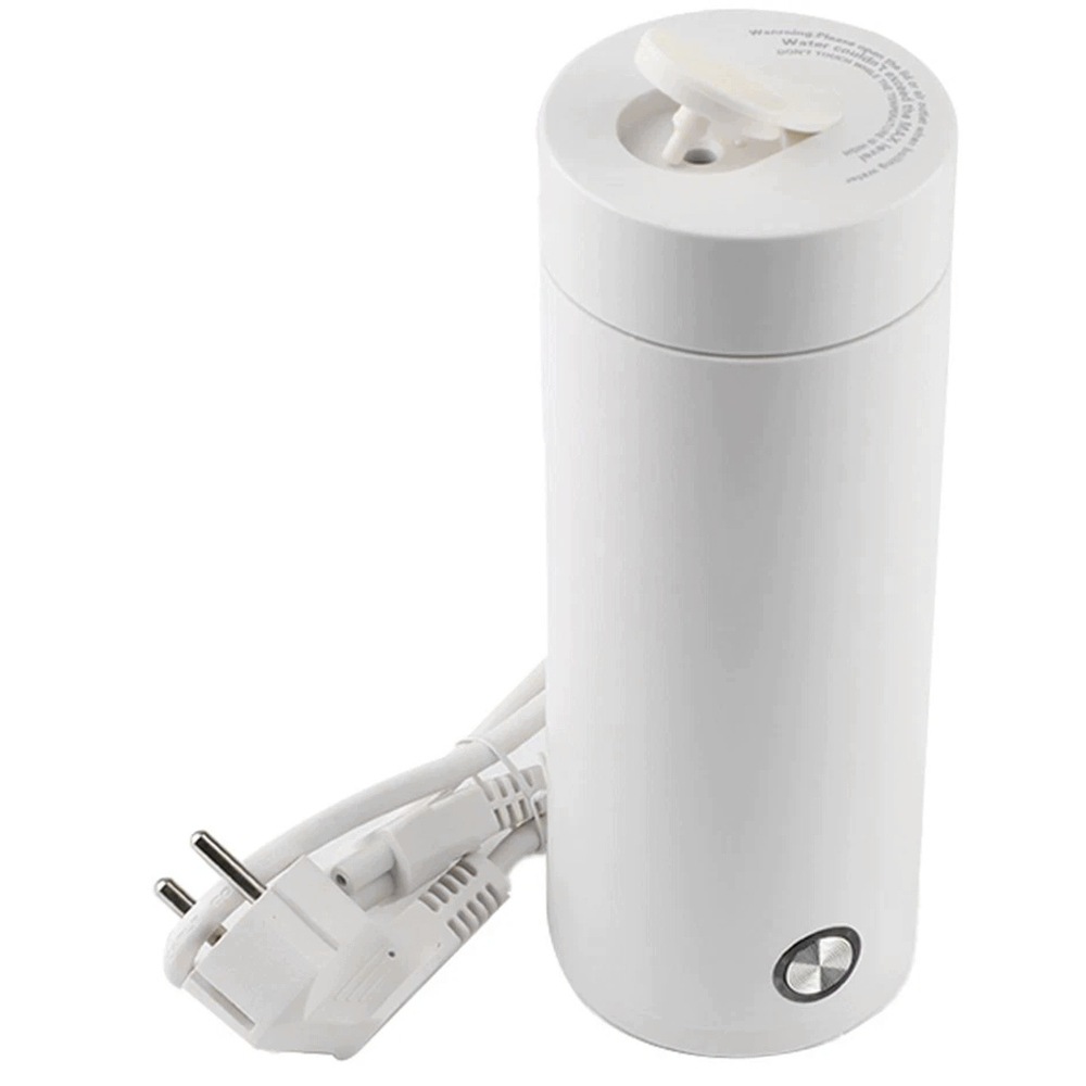 Elektrická turistická konvice 0,4L 300W malá cestovní bílá Ocel 304