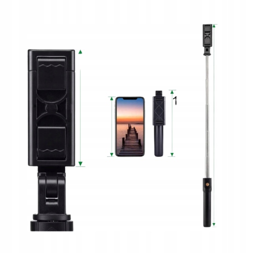 KIJEK DO SELFIE STICK DO IPHONE APPLE BLUETOOTH STATYW Z PILOTEM SOLIDNY Model K07