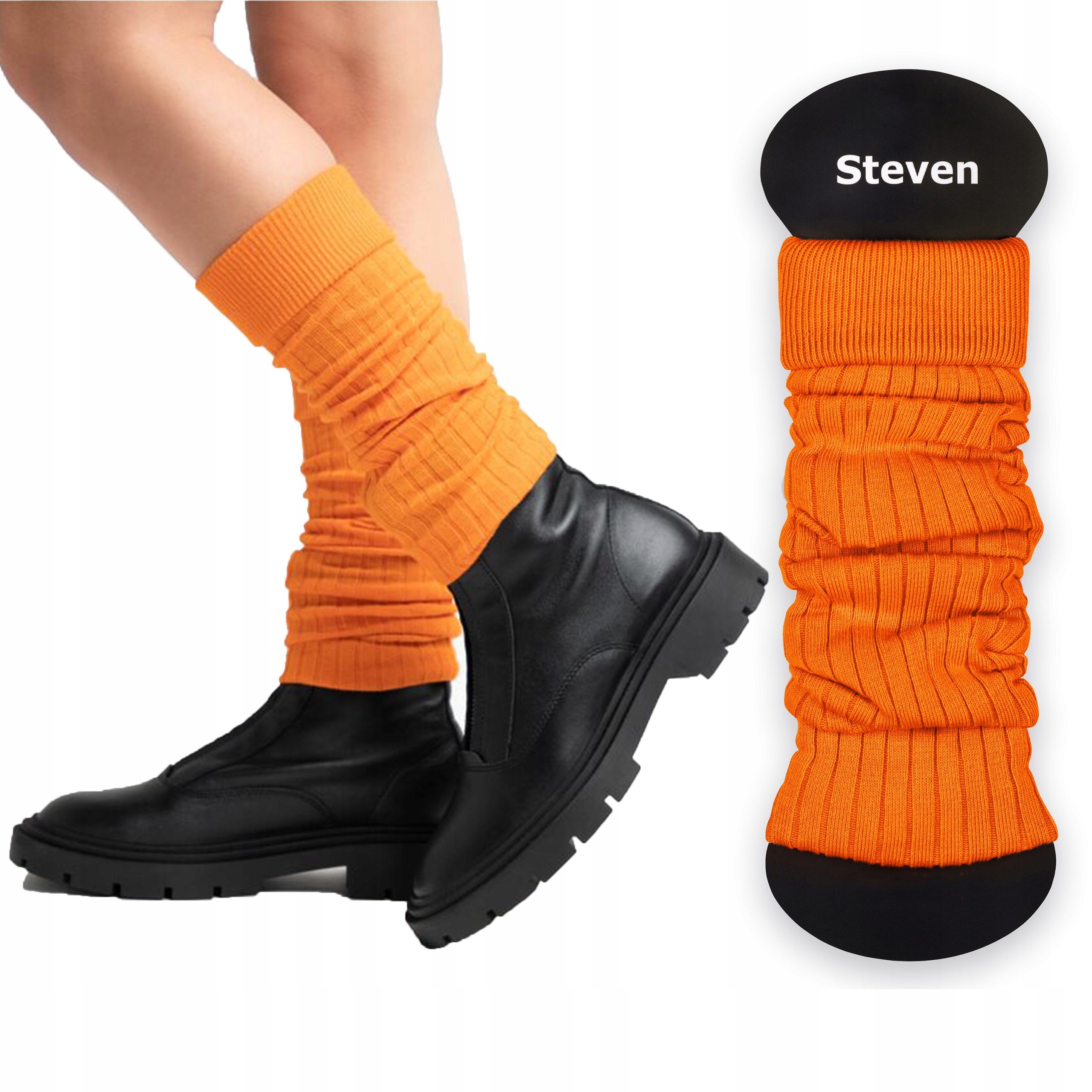 

Ocieplacze 092 Steven Damskie Bawełna Pomarańczowy