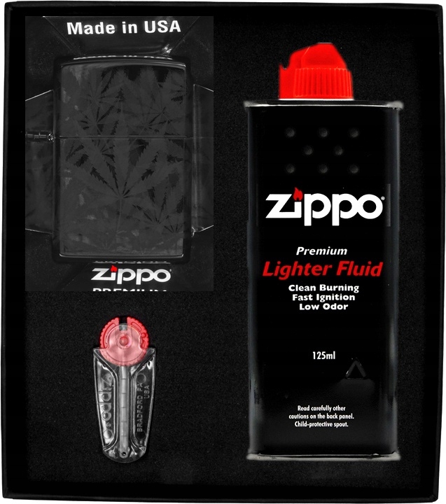 Sada Zippo Zapalovač Cannabis Design 1 Dárková No1
