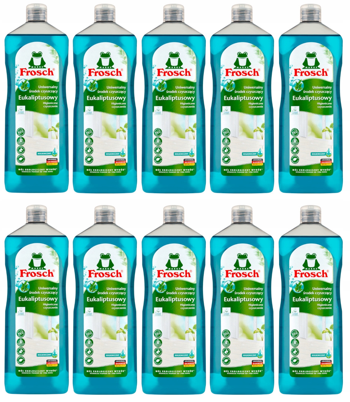 10 x Frosch Ekologický čisticí přípravek do kuchyně a koupelny Eukalyptus 1L