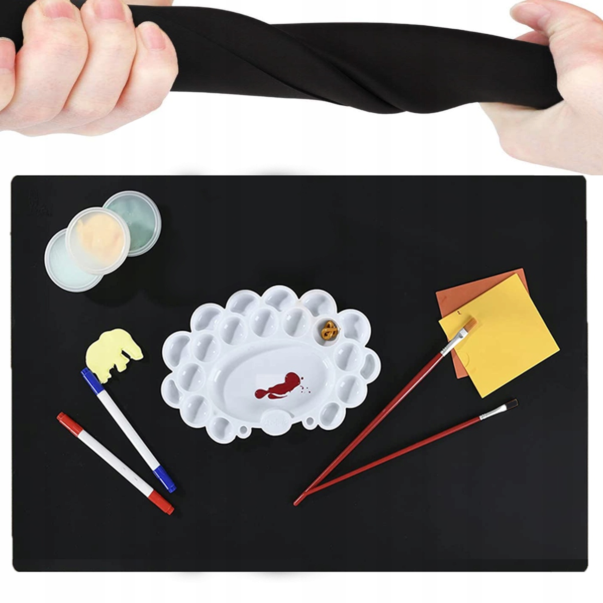 

Mata Silikonowa podkładka ochronna Czarna 30x40cm