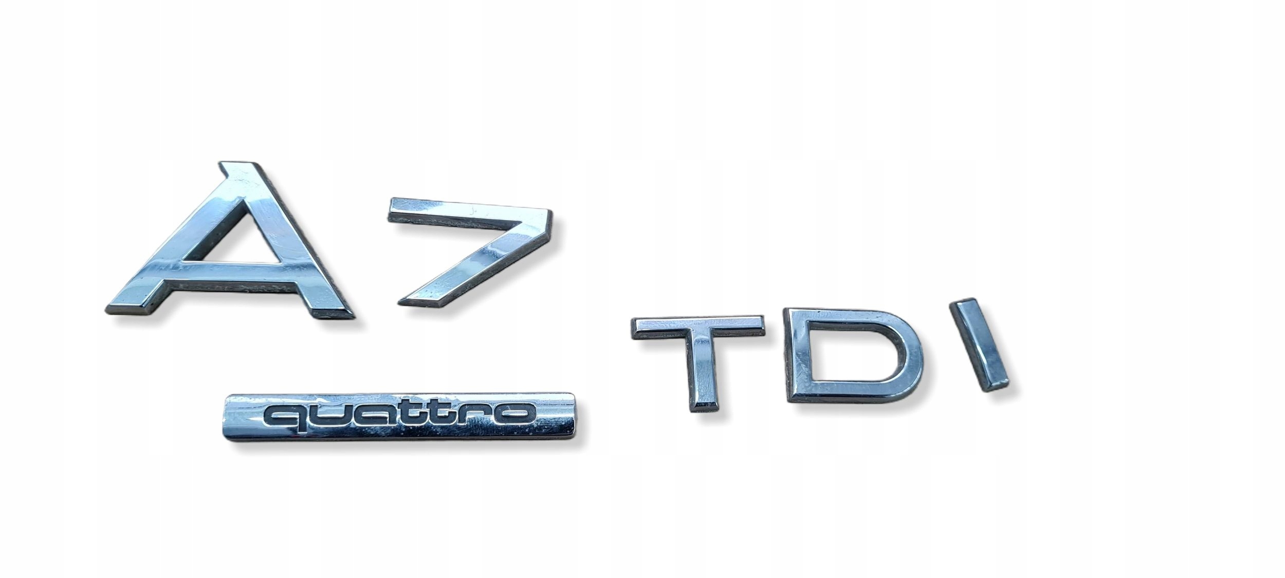 A7 4G EMBLEMAT logo NAPIS MODELU A7 TDI QUATTRO bonnet boot rear part