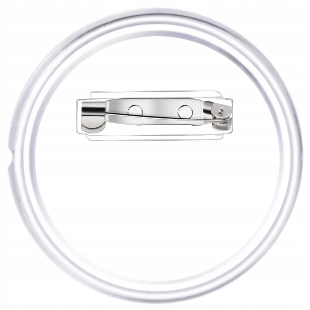 Zestaw Przypinek Akrylowych 44 mm, Przezroczysty, 100szt. Model 30161