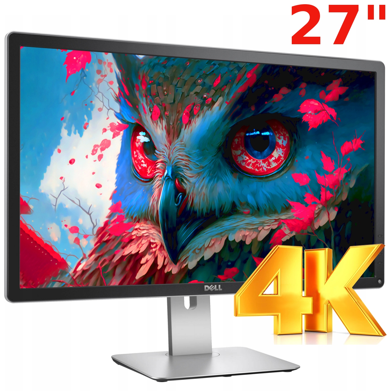 MEGA Monitor 27" DELL P2715Q 3840 x 2160 px 4K DP HDMI USB kable