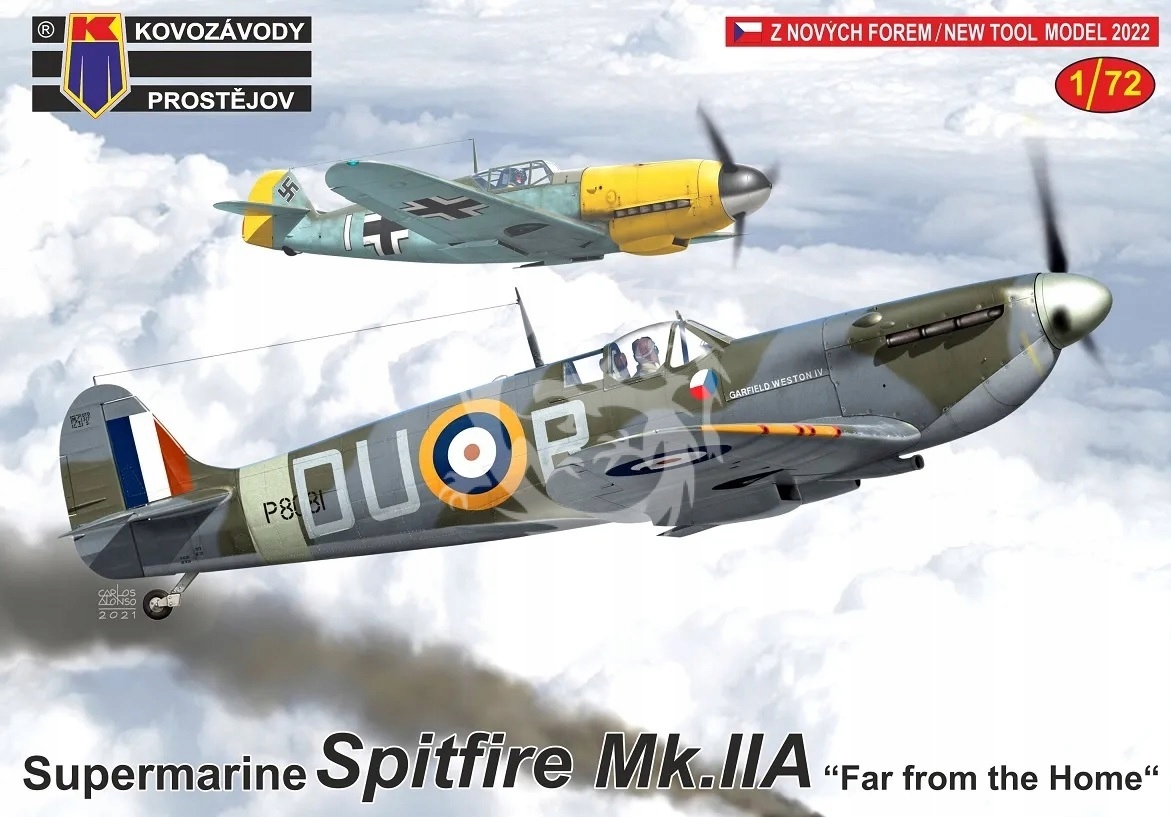 Supermarine Spitfire Mk.IIa "Daleko od domova" Kovozávody Prostějov KPM030