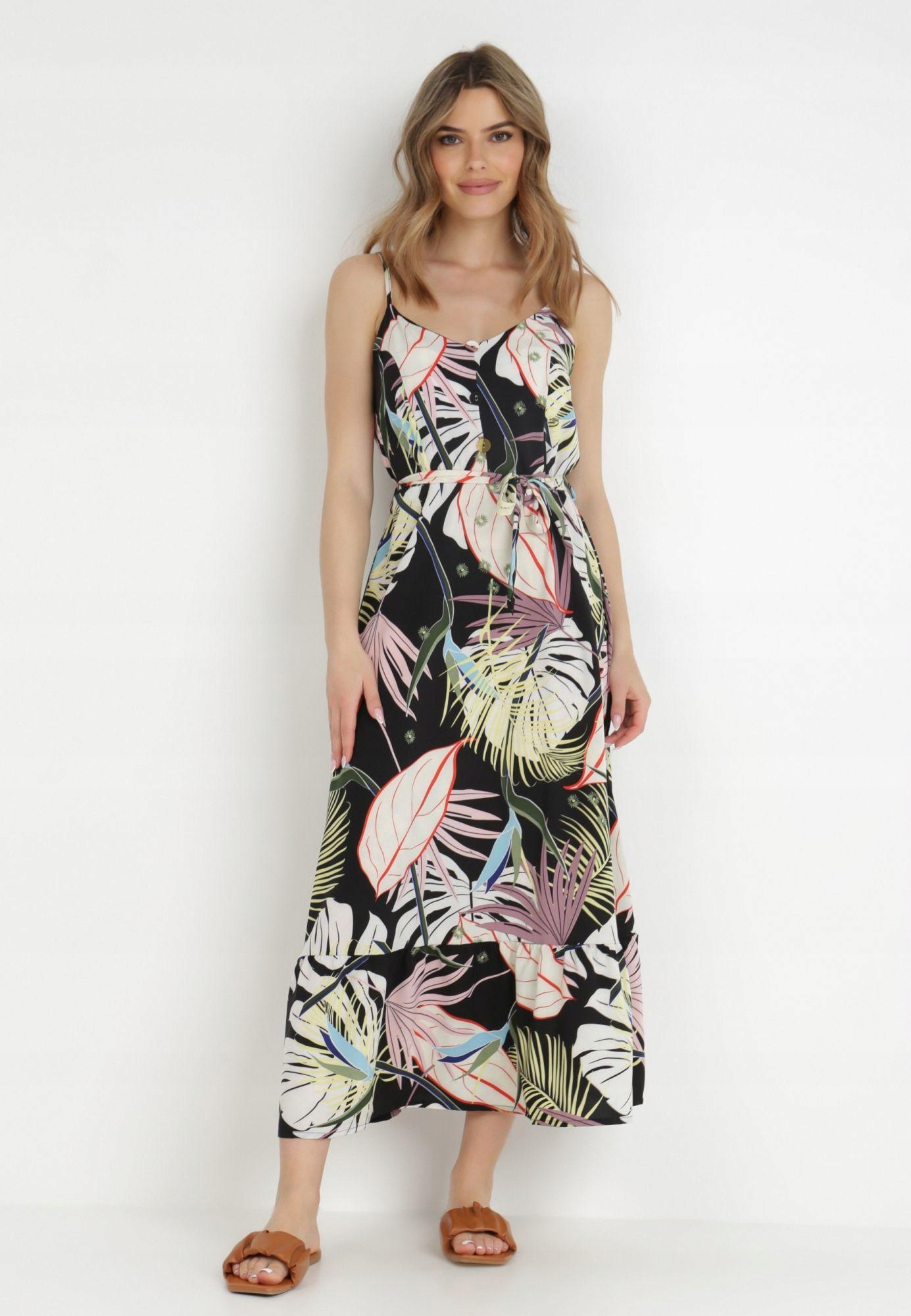 

Born2Be Czarna Sukienka damska XL/XXL Taliowana