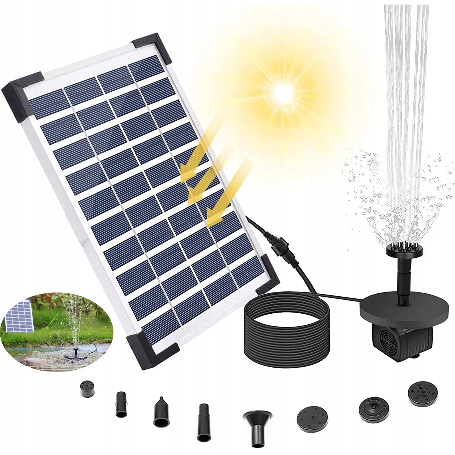 Fontána Fontánová Pumpa Do Jezírka 6 Koncovek