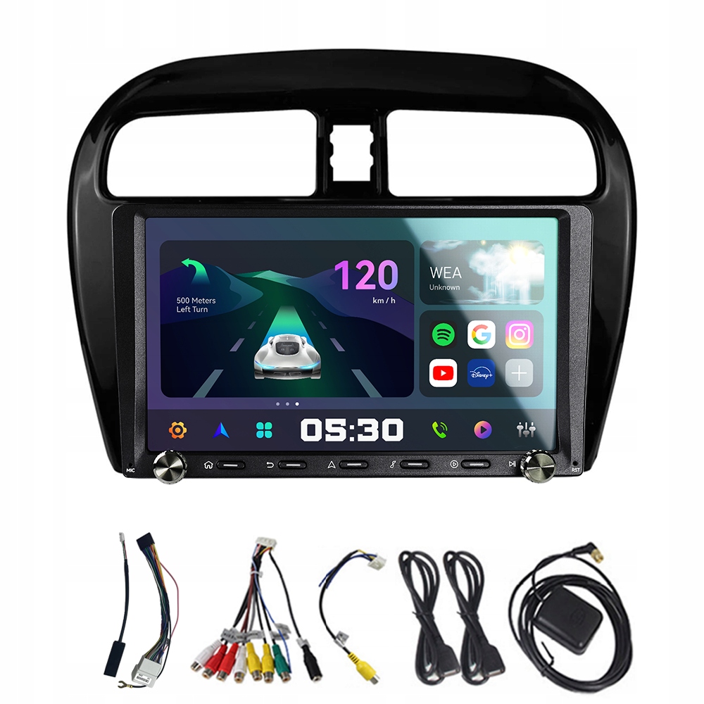 2Din Android 13 Autorádio pro Mitsubishi Mirage Spacestar 2012-2018 s CarPlay