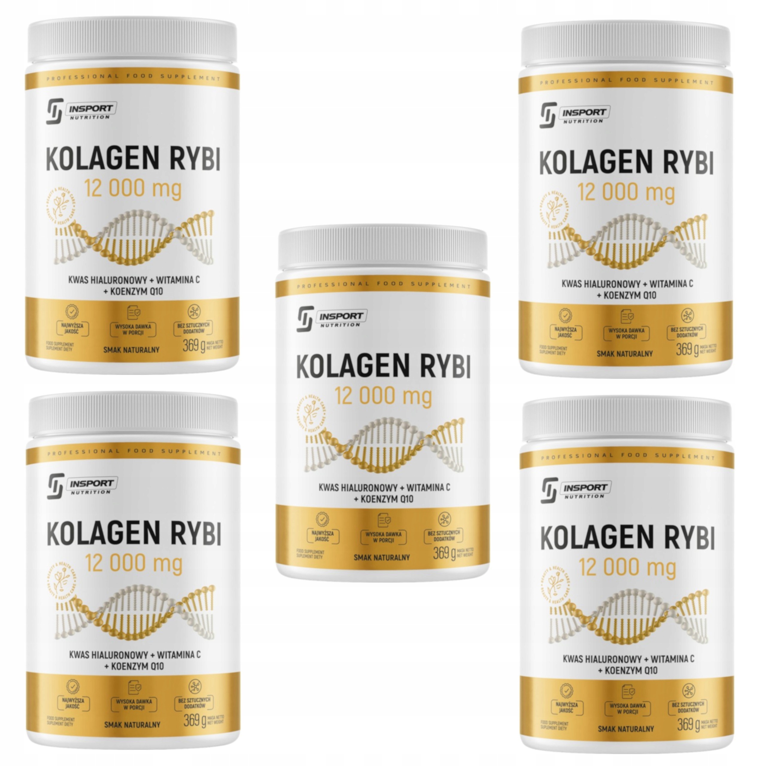Insport Kolagen Rybí 12000 mg 1845 g Koenzym Q10 Kyselina Hyaluronová Kostní Klouby