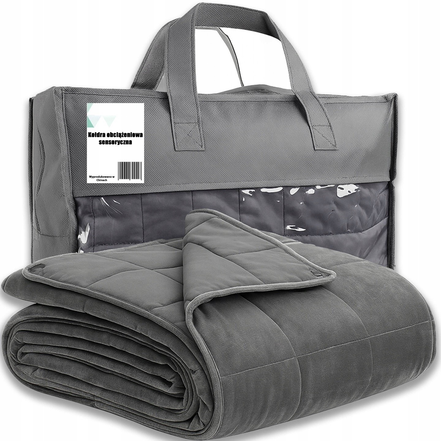Kołdra Obciążeniowa Sensoryczna Koc Sensoryczny Obciążeniowy 6,8kg 150x200