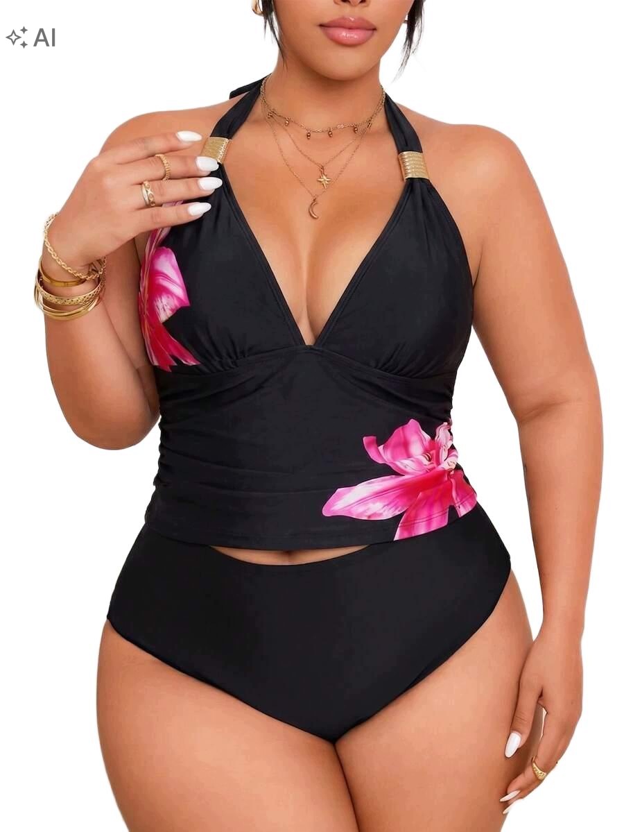 Shein Tankini Dvoudílný Set XL