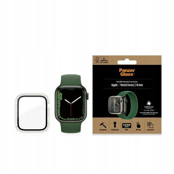 Pouzdro pro Apple Watch 7 PanzerGlass Full Body Transparent