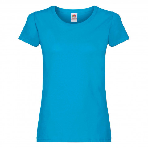 

Tshirt damski koszulka Fruit of Loom Azurowy XL