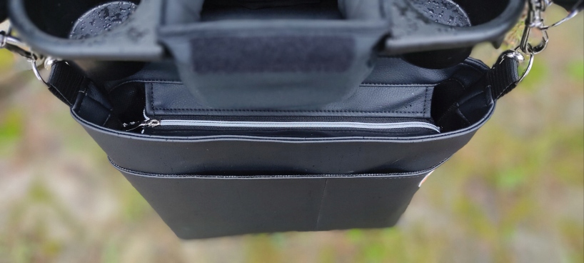 Organizer torba do wózka pojemna z zaczepami eko Wysokość 26 cm