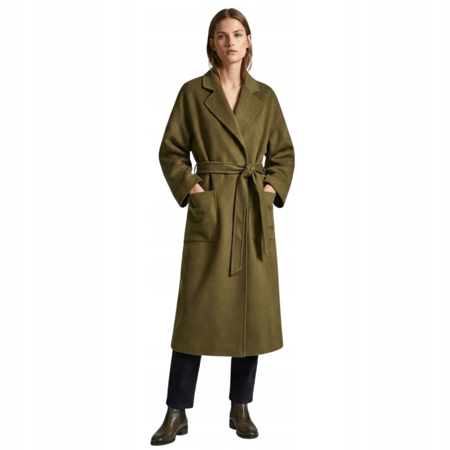 Dámský kabát Mango módní, elegantní, přechodný, oversize, vlněný, vel.