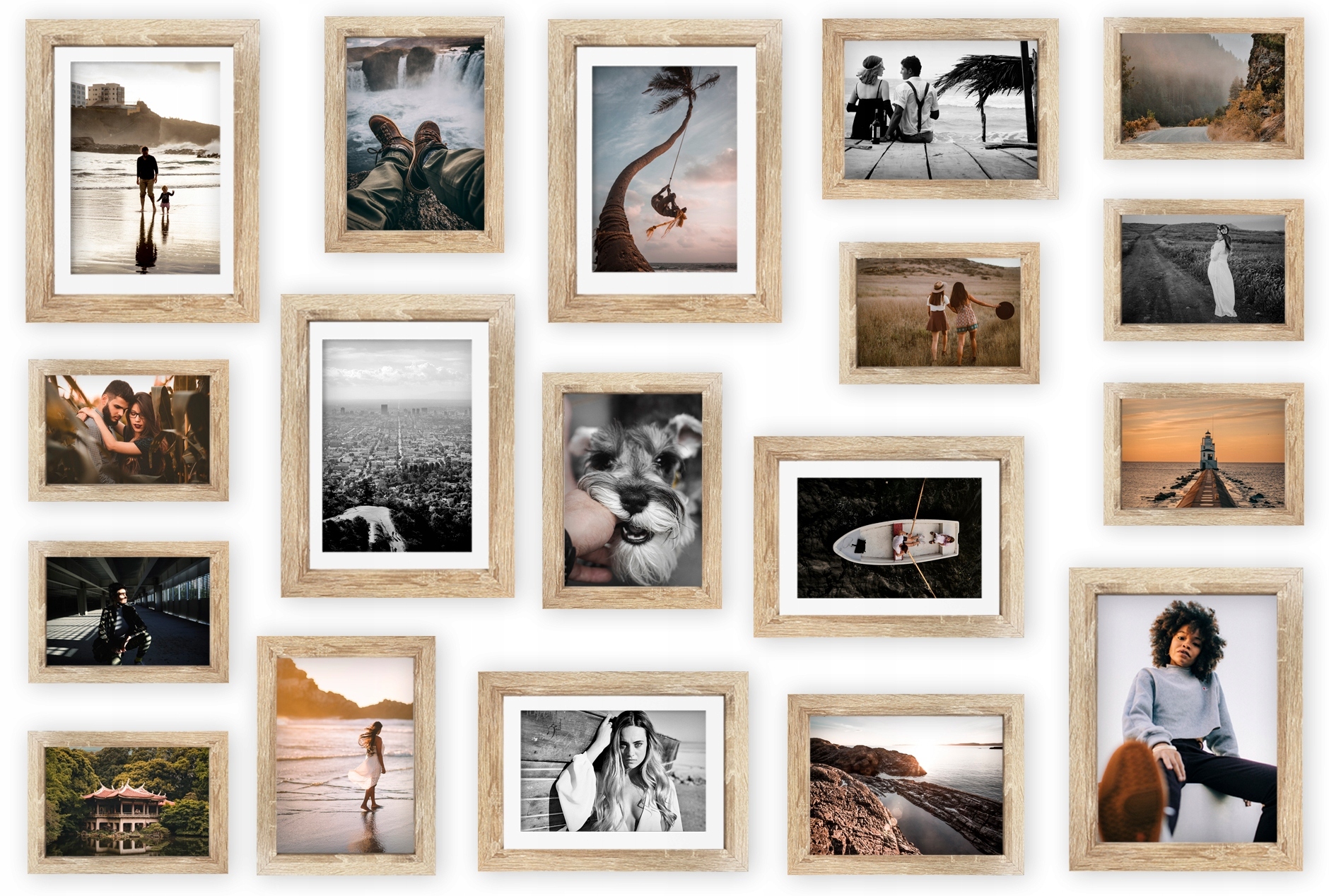 Multirama Madrid – sada rámků dub sonoma