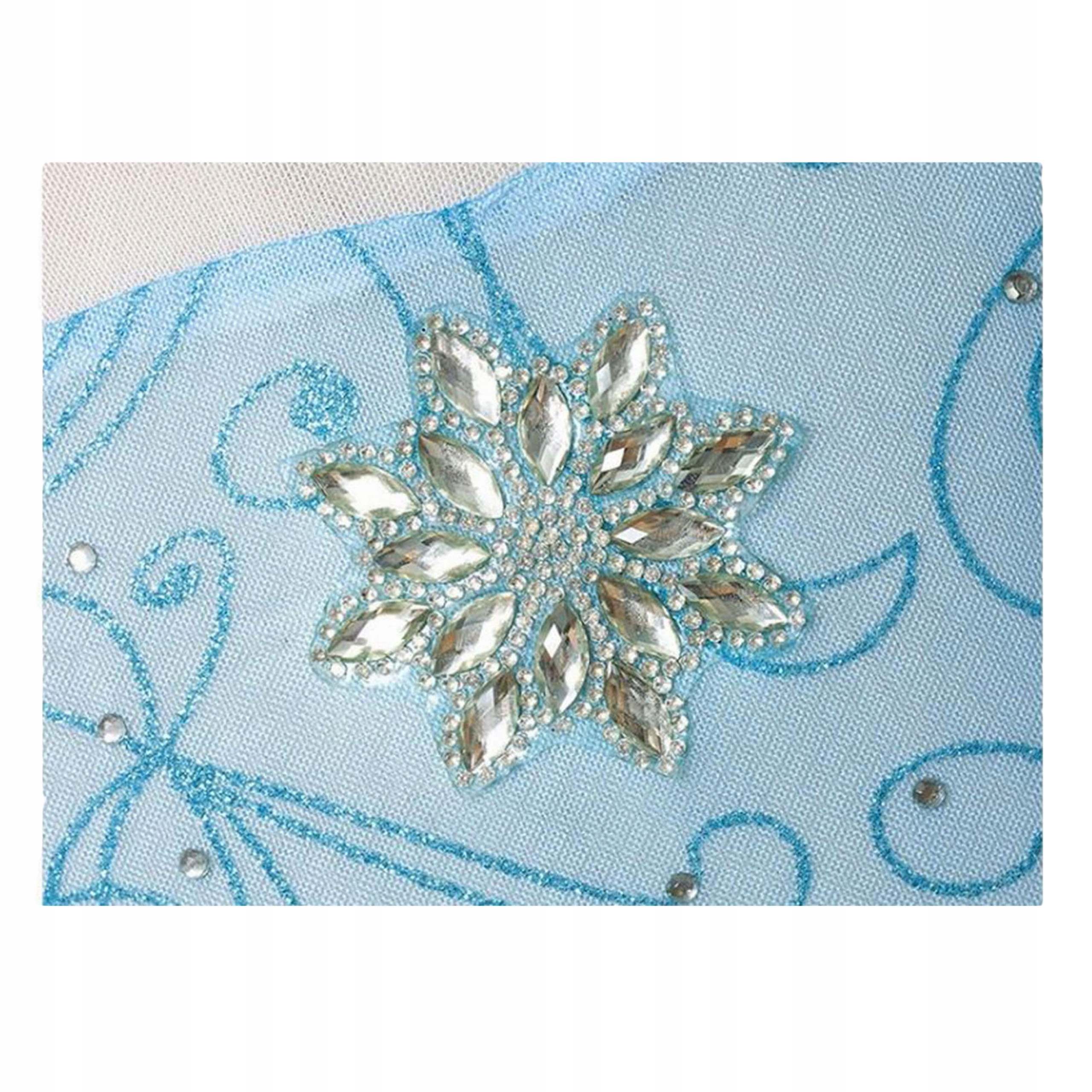 SUKIENKA ELSA L 122/128 STRÓJ ELZA KOSTIUM BAL TREN + AKCESORIA + ZEGAREK Rozmiar (new) 122 (117 - 122 cm)