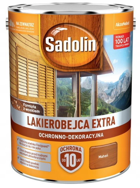 LAKIEROBEJCA SADOLIN EXTRA- mahoń, 5l