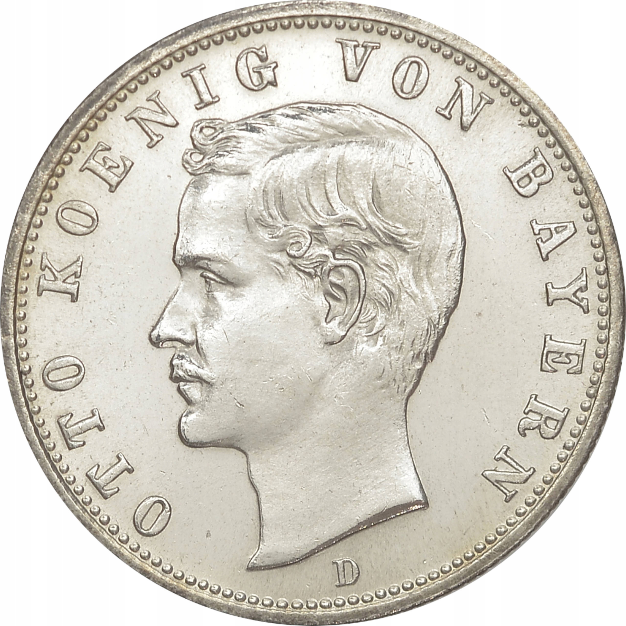 12.gs.BAVARIA, OTTO, 2 MARKI 1908 D st.1