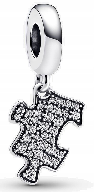 

Charms Błyszcząca zawieszka ze lśniącym puzzlem