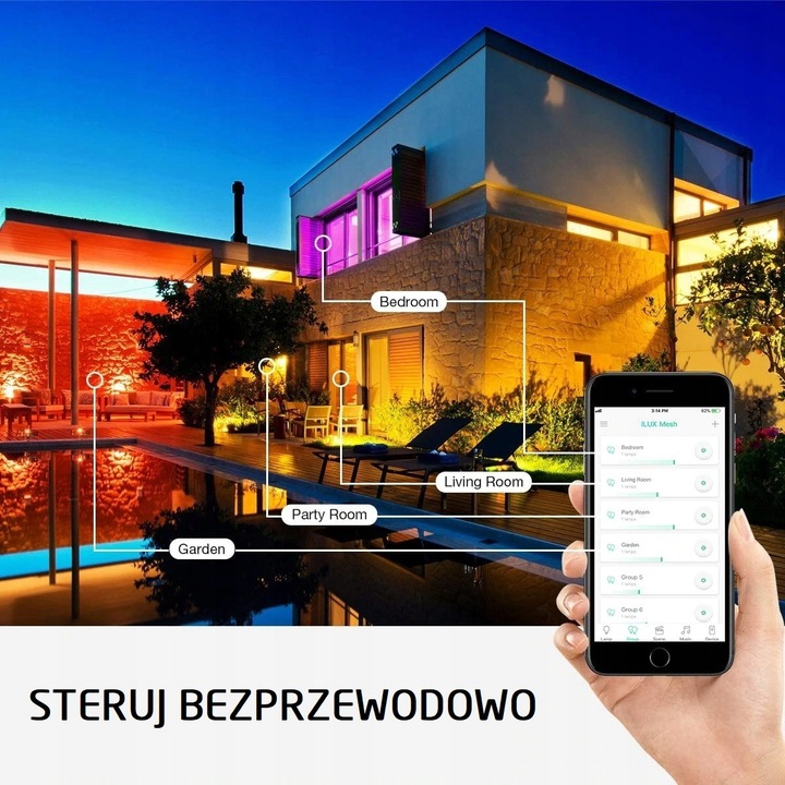 Vianočné Osvetlenie Na Stromček 200 Led Bluetooth 20M Usb Rgb MIX