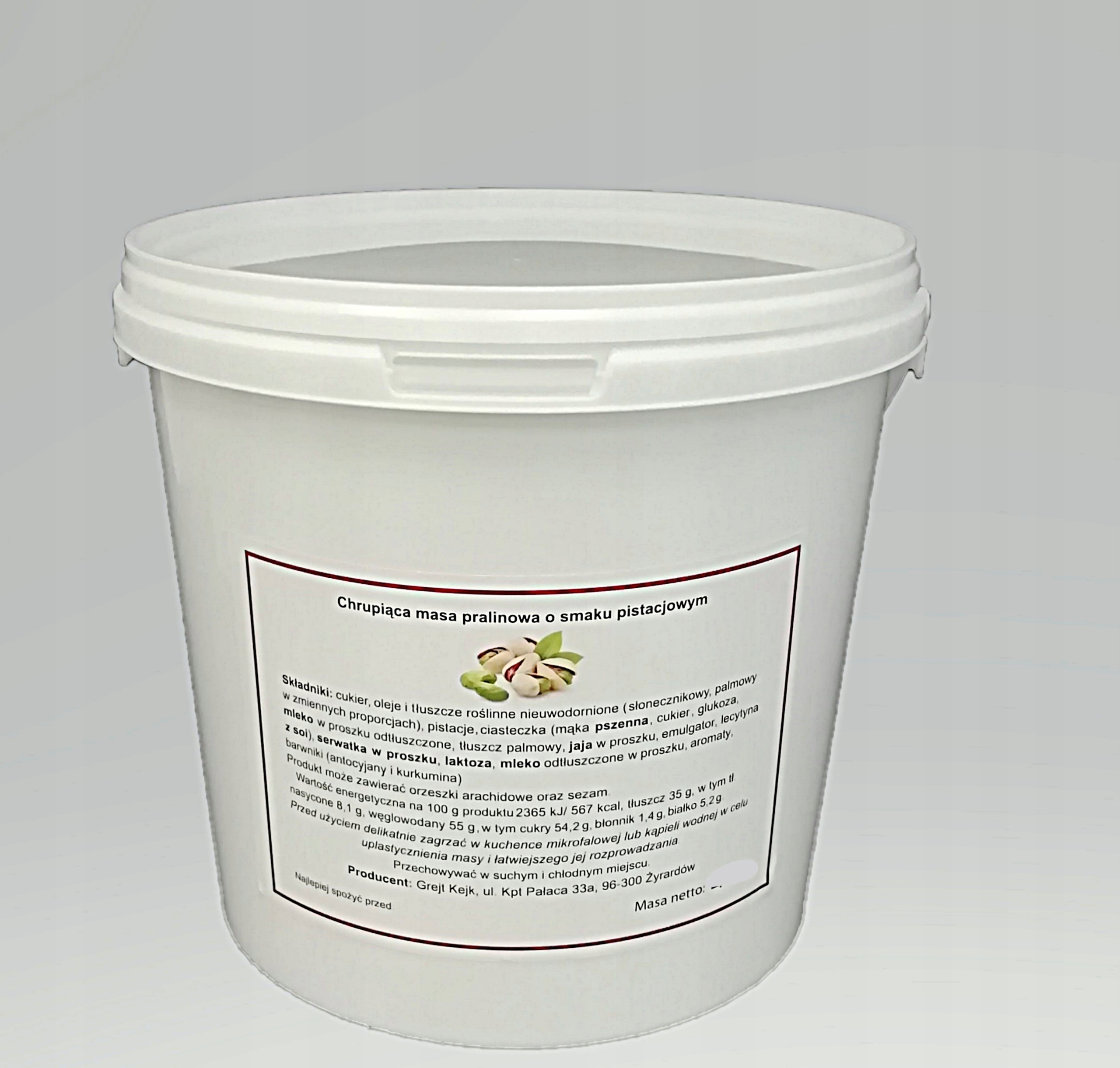 Levně Křupavá pralinková hmota Grejt Kejk Pistácie 0,5 kg