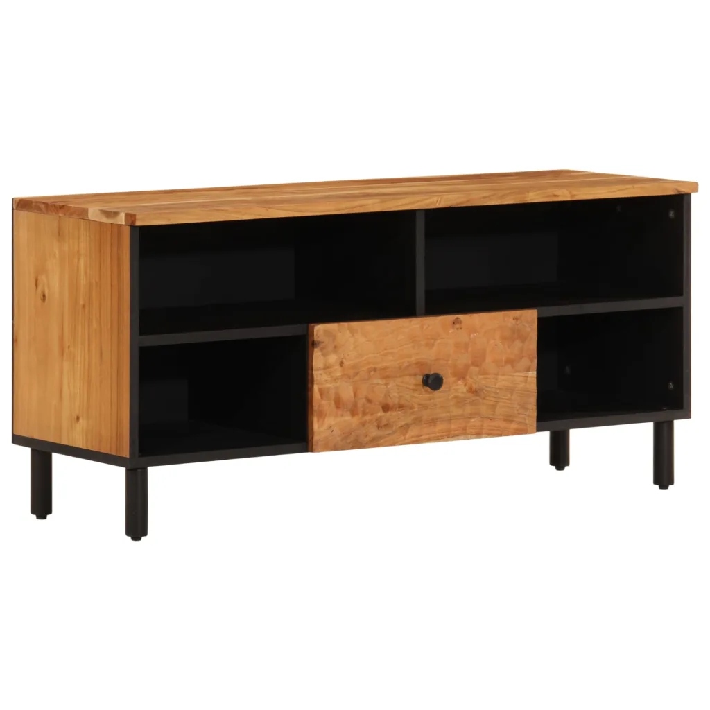 Szafka pod telewizor, 100x33x46 cm, lite drewno akacjowe