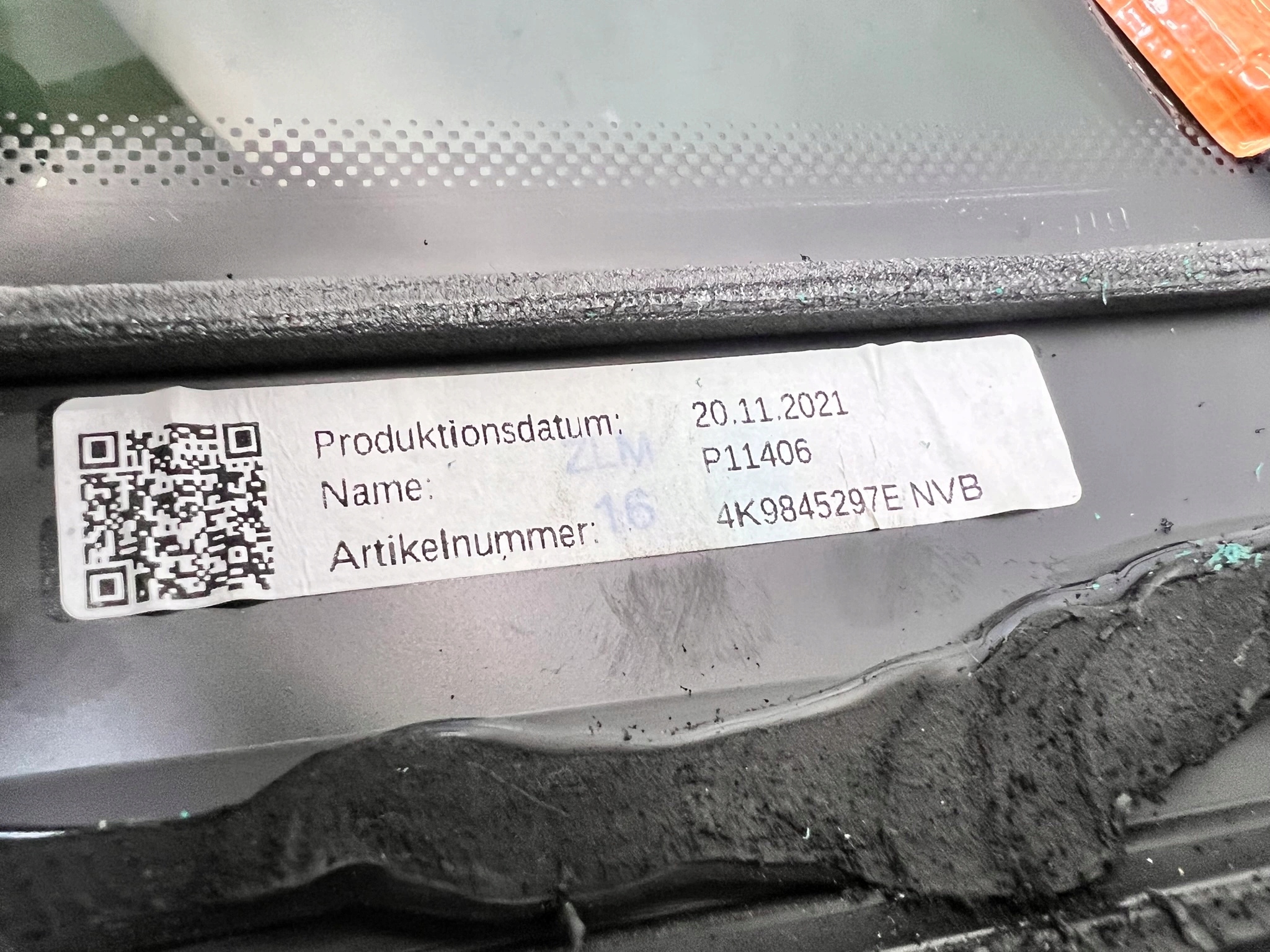 window bodywork left rear part AUDI A6 C8 AVANT KOMBI 4K9845297E 2021
