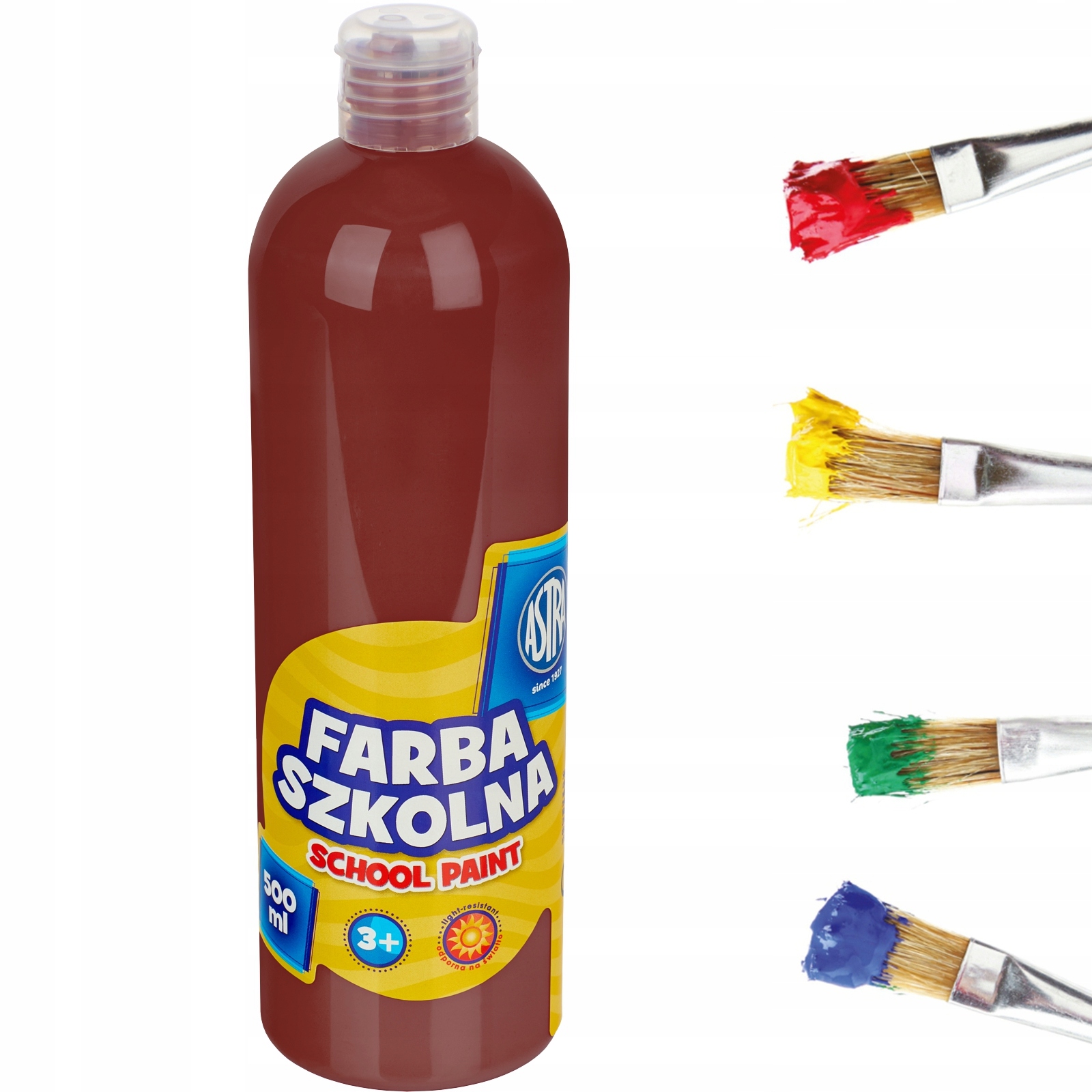 

Astra Farba Szkolna Plakatowa 500 ml brązowa