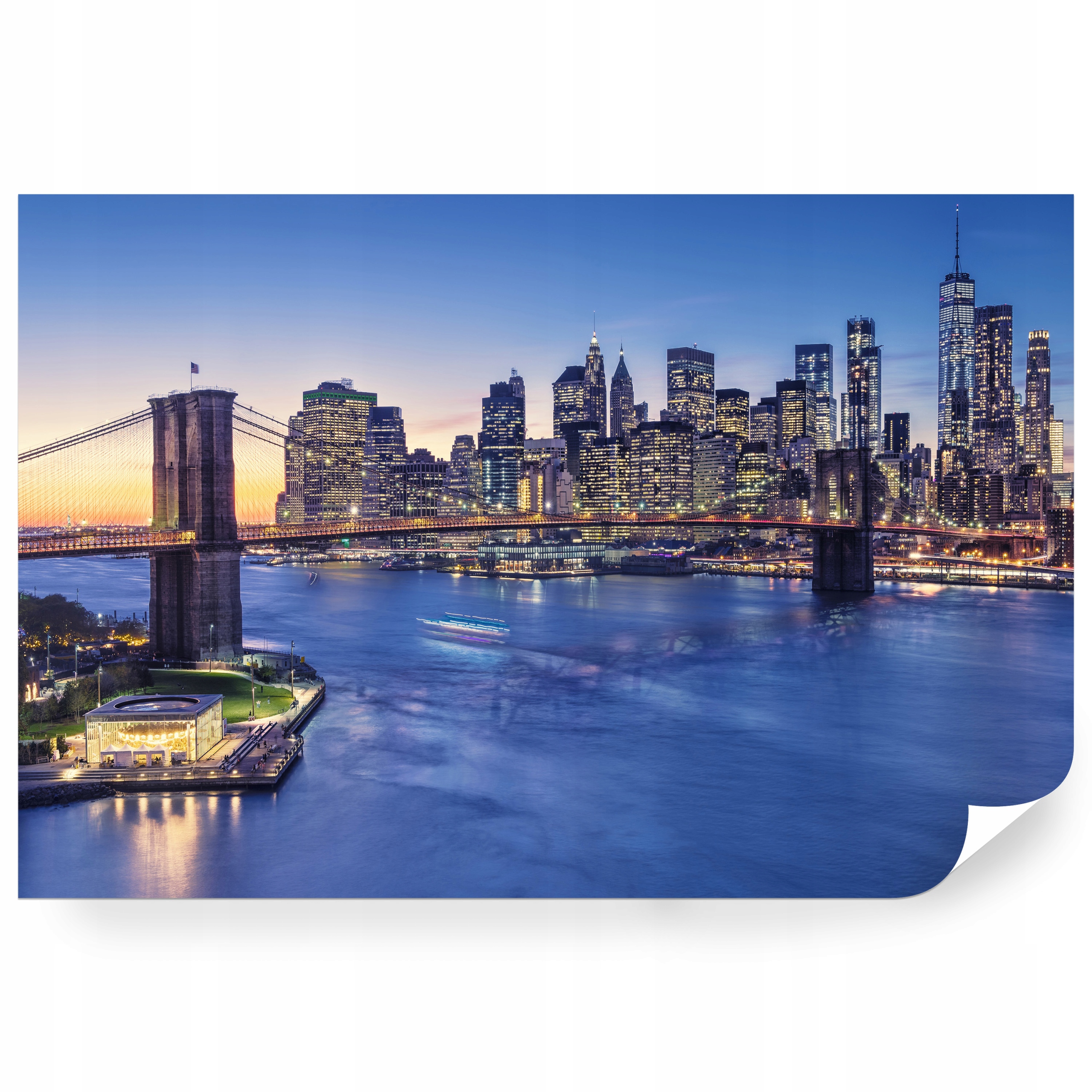 Samolepiaca fototapeta Manhattan A Most Brooklyn 270 x 180 cm