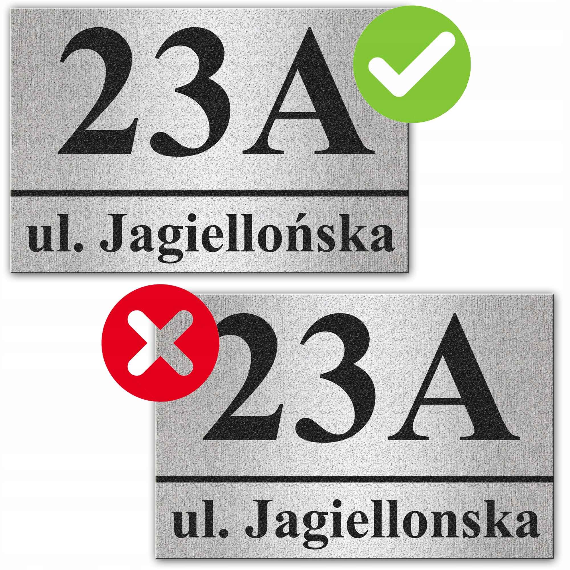 TABLICZKA ADRESOWA NA DOM, PŁOT- NUMER DOMU, ADRES Kolor inny