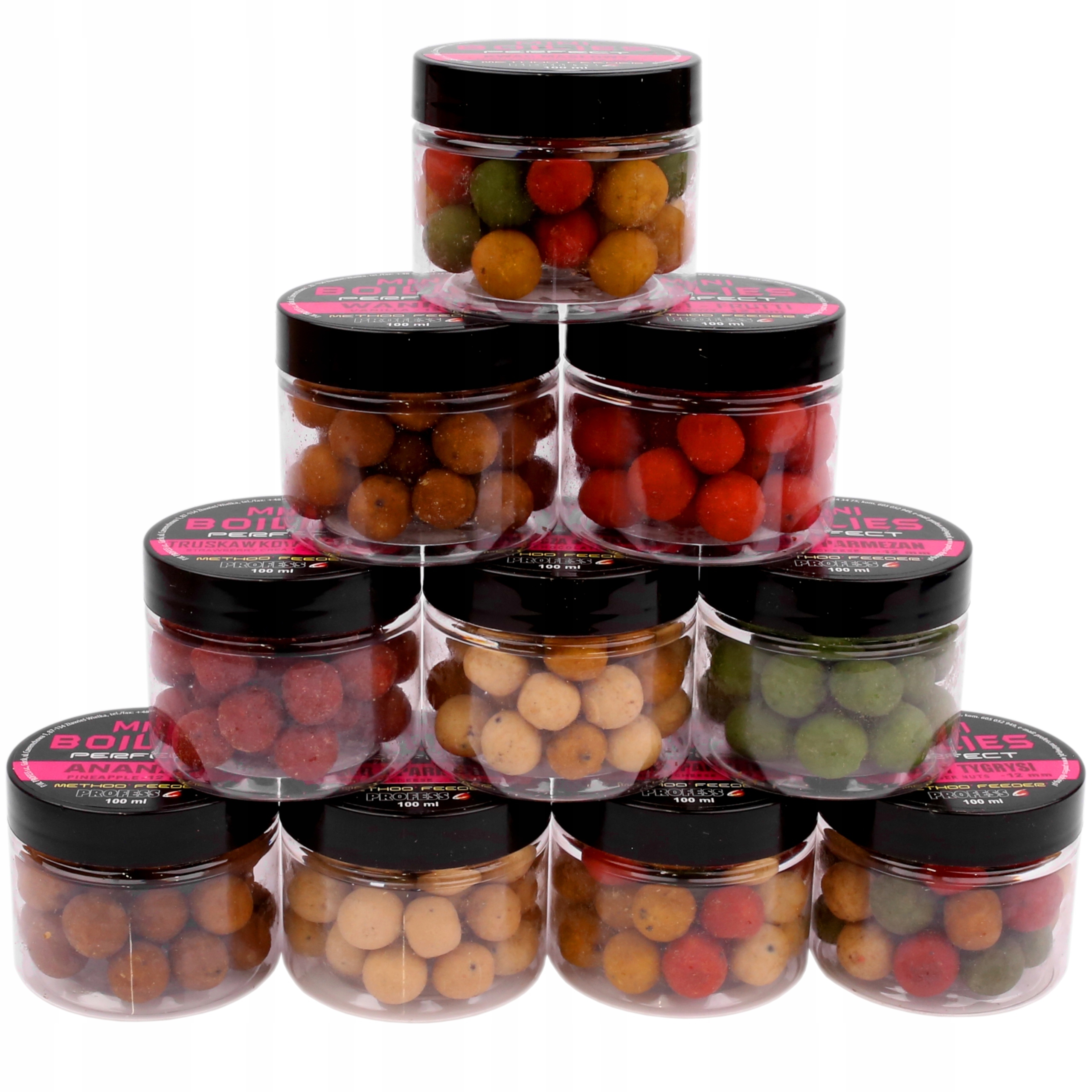 Mix 10x Kulki Proteinowe tonące 12mm Profess