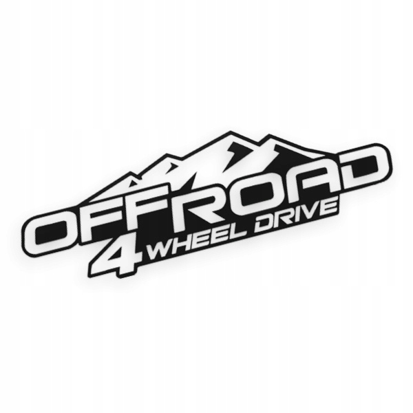 Naklejka na auto terenowe Off Road 4 Wheel Drive, 4x4