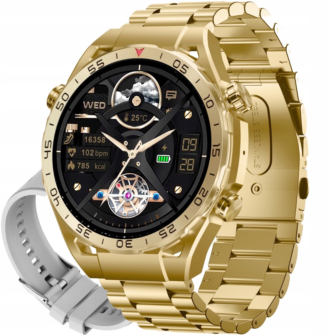 Pánské hodinky Chytré Hodinky Gravity, přijímání hovorů, 1.39", multifunkční