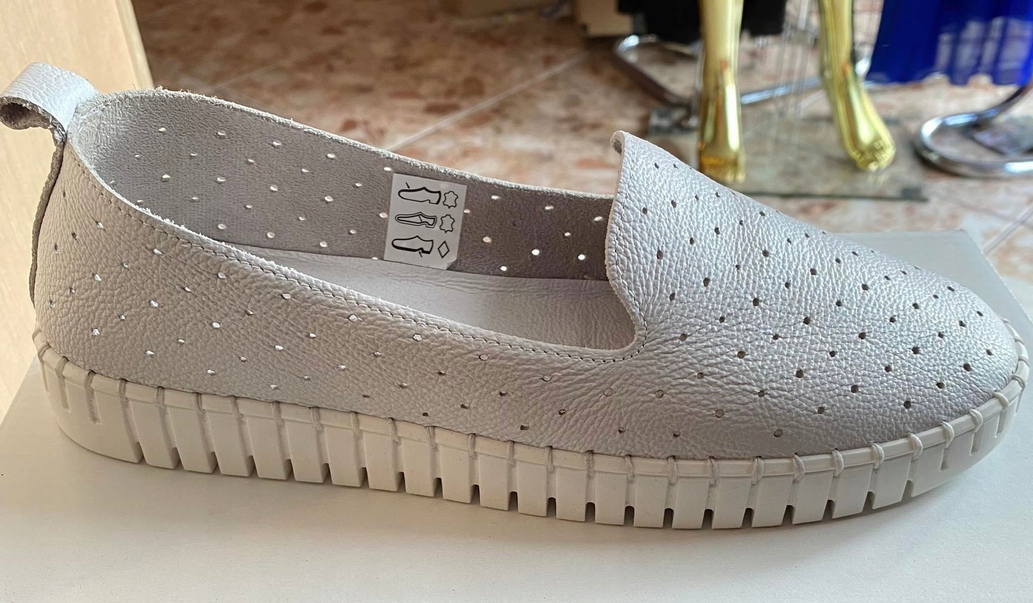 Dámské kožené boty bílé měkké kůže J.Wolski Komfort Pl