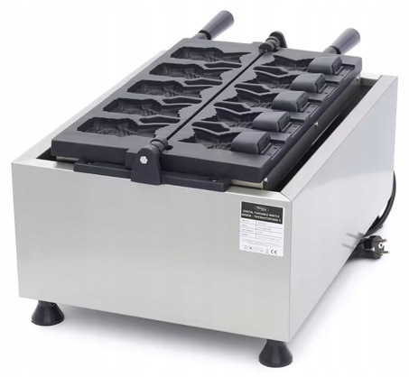 Gofrownica Gastronomiczna do Taiyaki Kształt Ryby 3200W Maxima 09374182