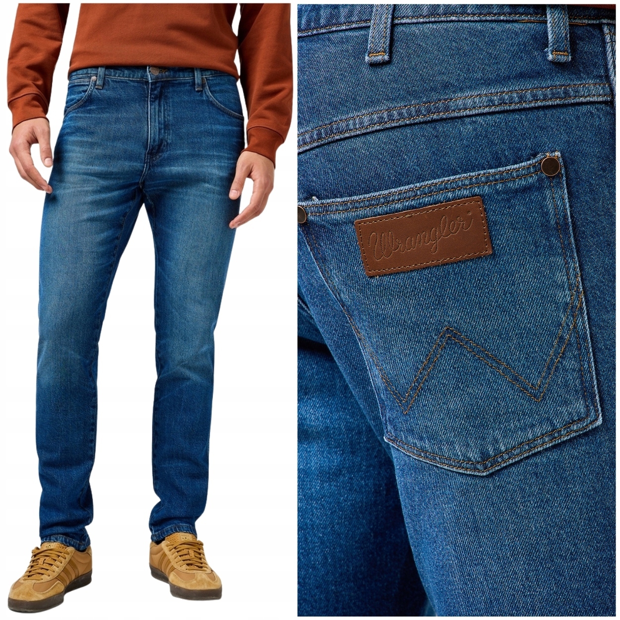 Wrangler River regular tapered Faded Harvest džínové kalhoty W31 L32