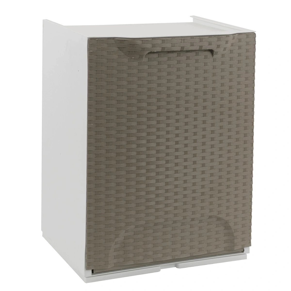Rattan R34-1FRT Koš výklopný 34x29x47 cm, taupe/bílý