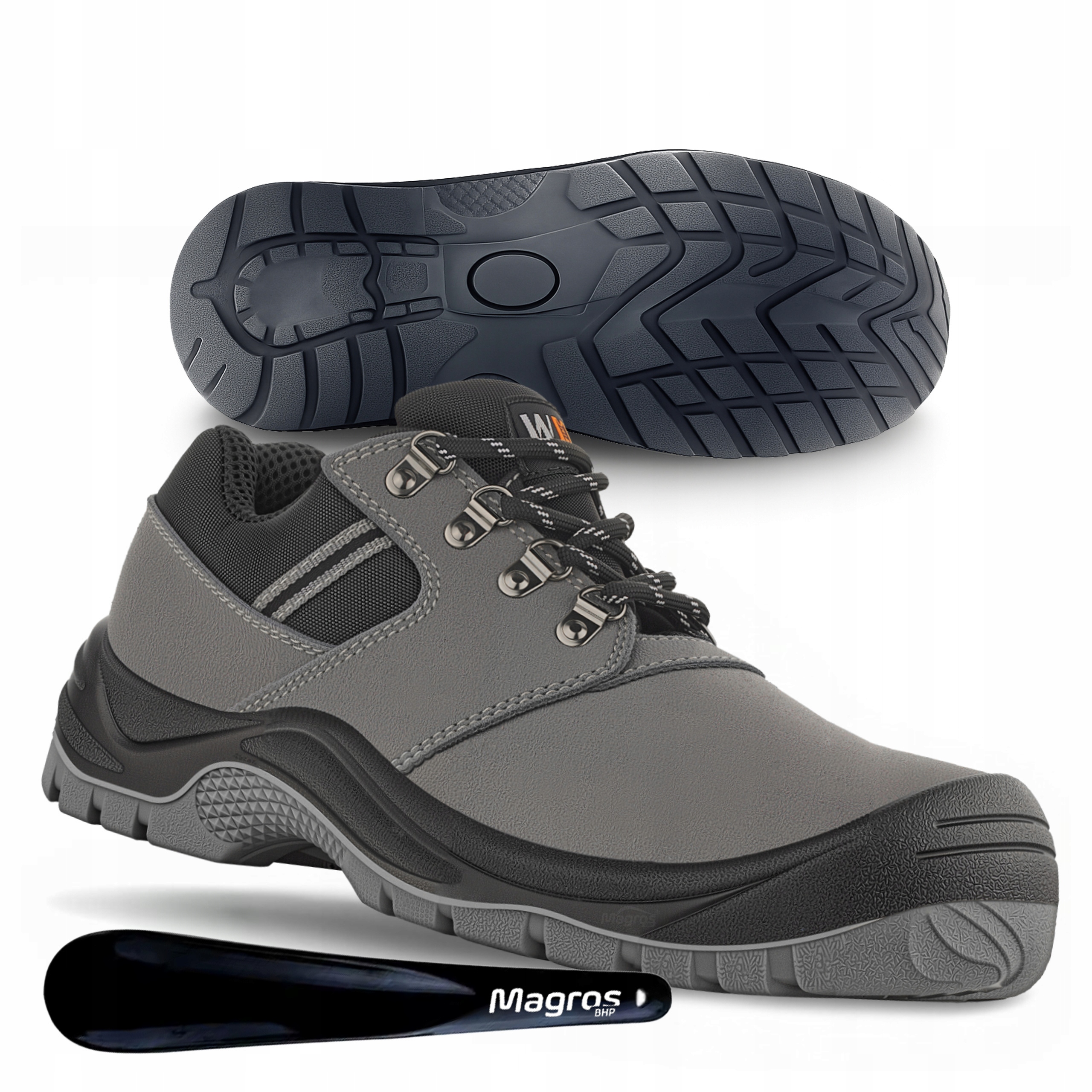 Buty Robocze Półbuty Bez Podnoska Skórzane Bhp VM Varna O2 Fo Łyżka