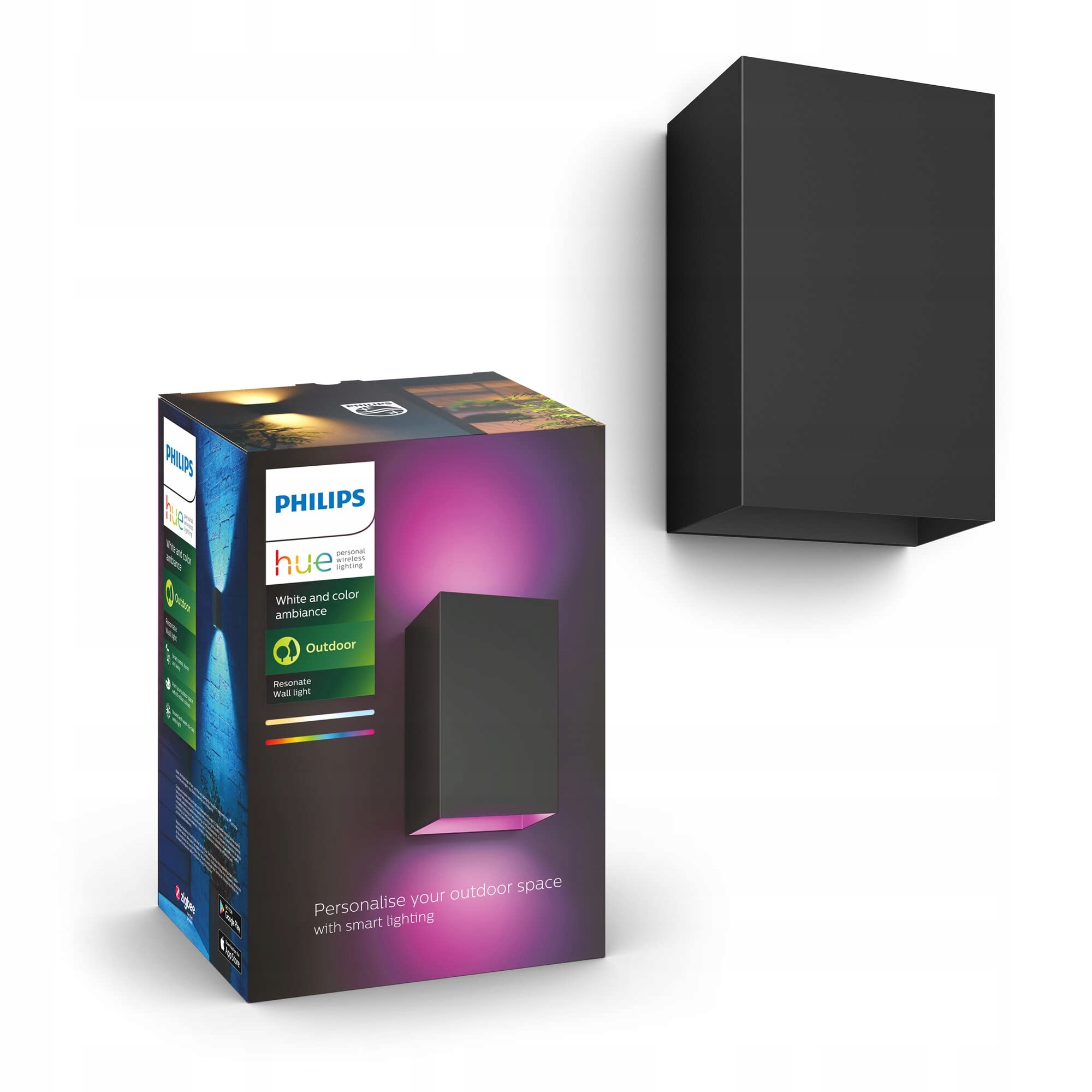 PHILIPS Hue Zewnętrzna Lampa LED Resonate 16M Kolorów Sterowanie Aplikacją — miniatura 2