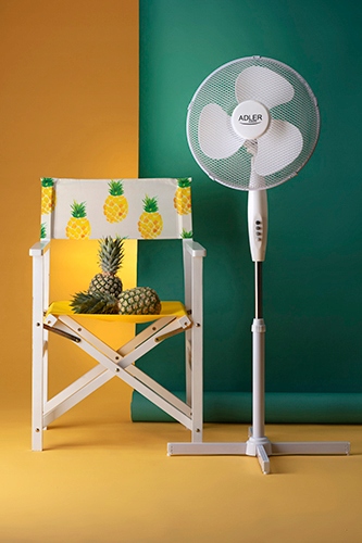 WENTYLATOR WIATRAK stojący podłogowy CICHY MOCNY Funkcje regulacja kąta nachylenia regulacja wysokości
