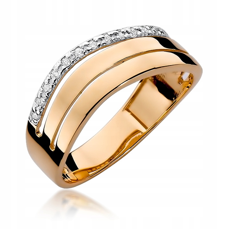 

Złoty Pierścionek Z Brylantem 585 Z Różowego Złota