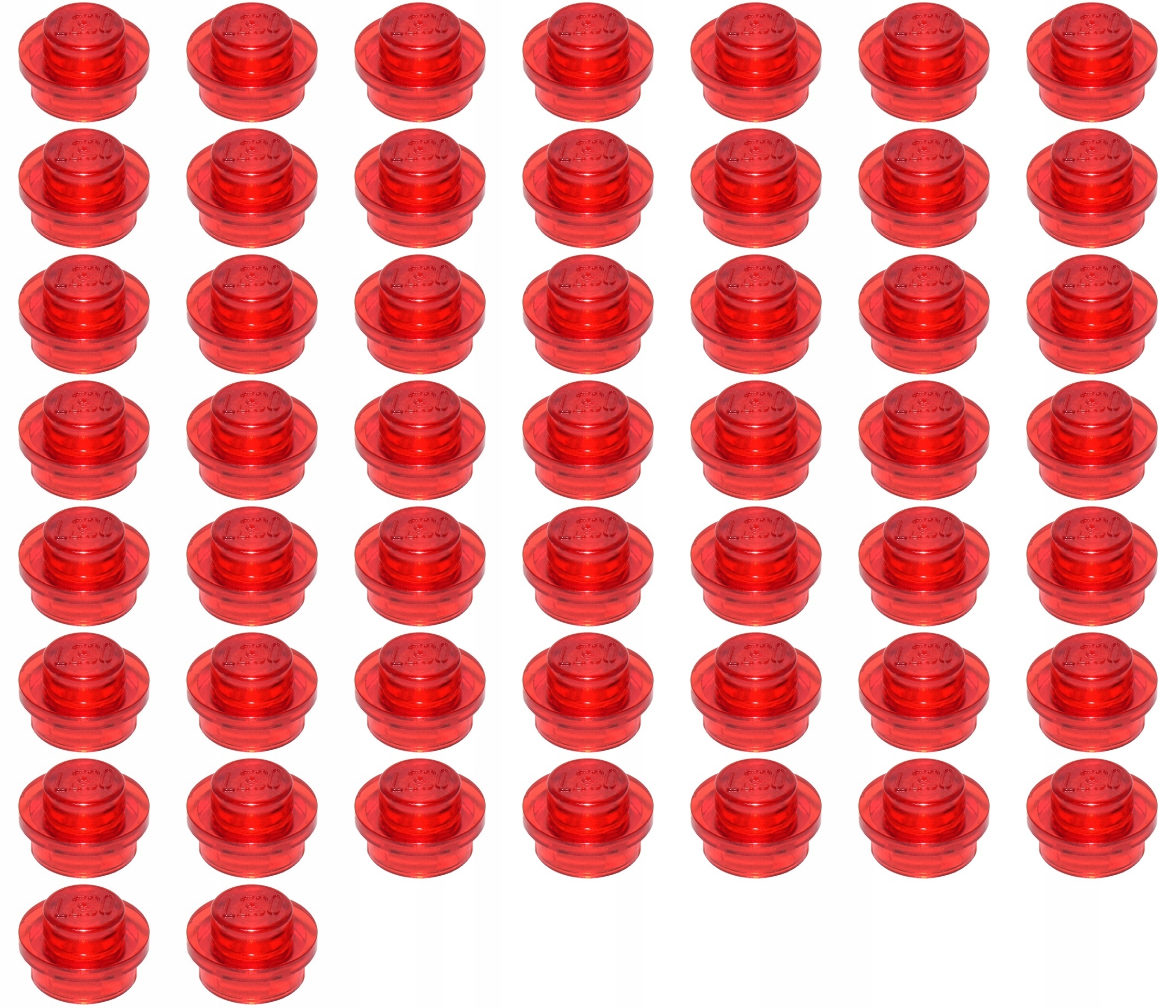 

Lego 4073 1x1 trans czerwony Nowy (6g) 51 szt.