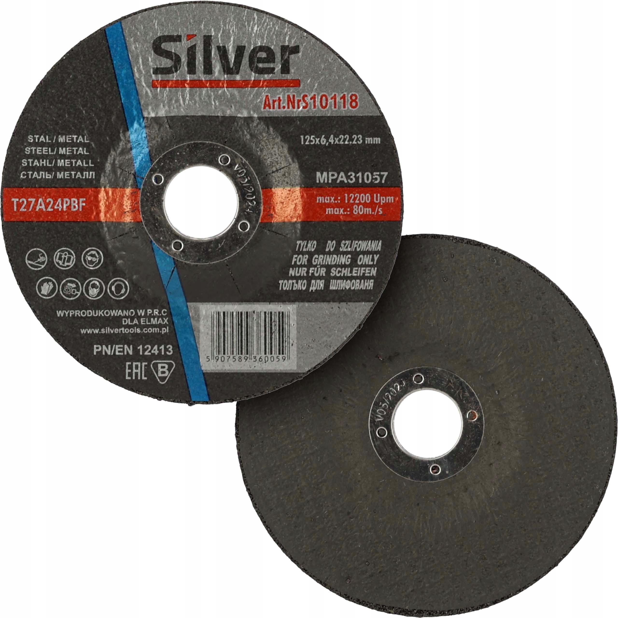 

Tarcza do szlifowania metalu stali 125 x 6,4 mm