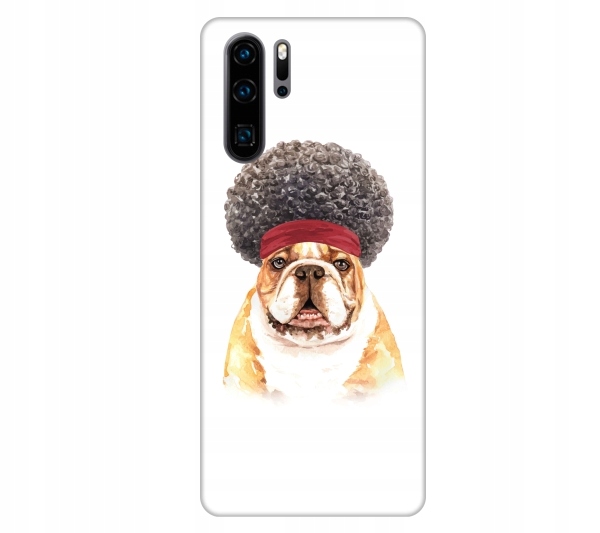 

Etui pokrowiec do Huawei P30 Pro Bulldog afro pies