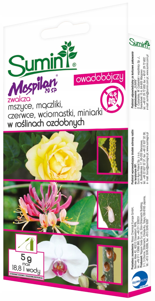 

Sumin Mospilan 20 Sp owadobójczy mszyce czerwce 5g