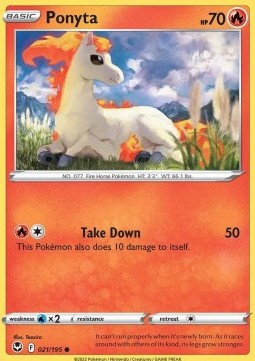 Silver Tempest 021/196 common Ponyta