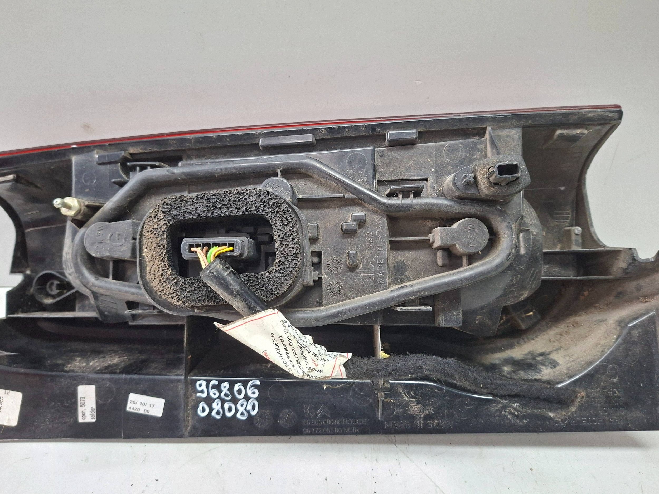 light rear left 9677205580 CITROEN BERLINGO III LIFT 2013