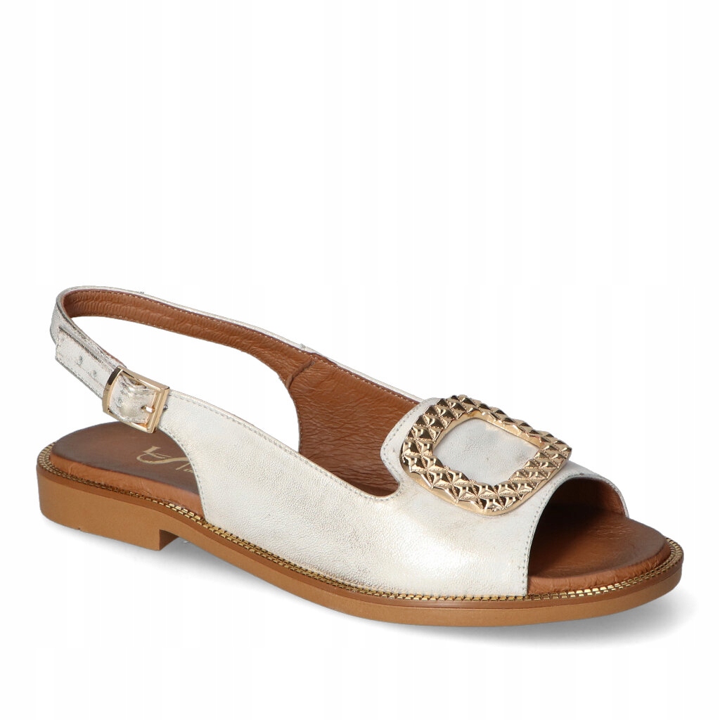 Sandály Lewski 3230/Z Zlaté přetíratelné 39